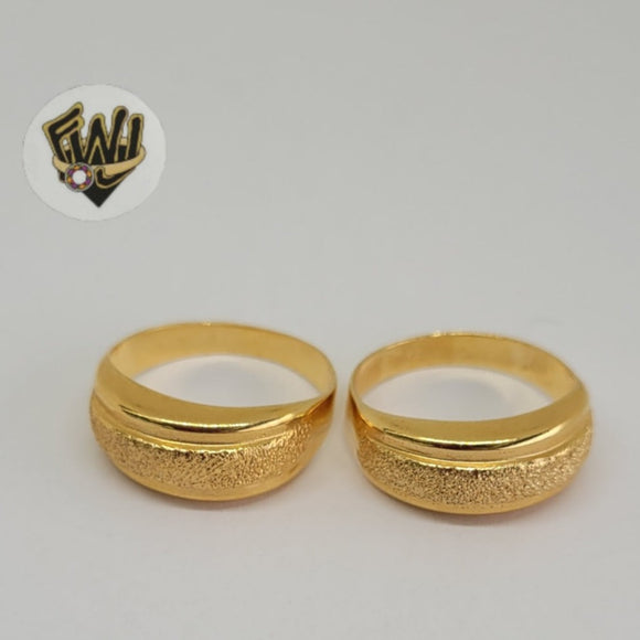 (1-3025-2) Gold Laminate - Half Dome Ring - BGF - Fantasy World Jewelry