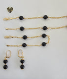 (1-6241) Gold Laminate - Chain Beads Set - BGO - Fantasy World Jewelry