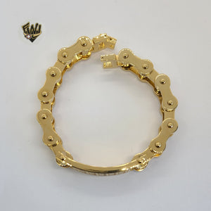 (4-4077) Stainless Steel - 16.5mm Alternative Link Bracelet - 9" - Fantasy World Jewelry