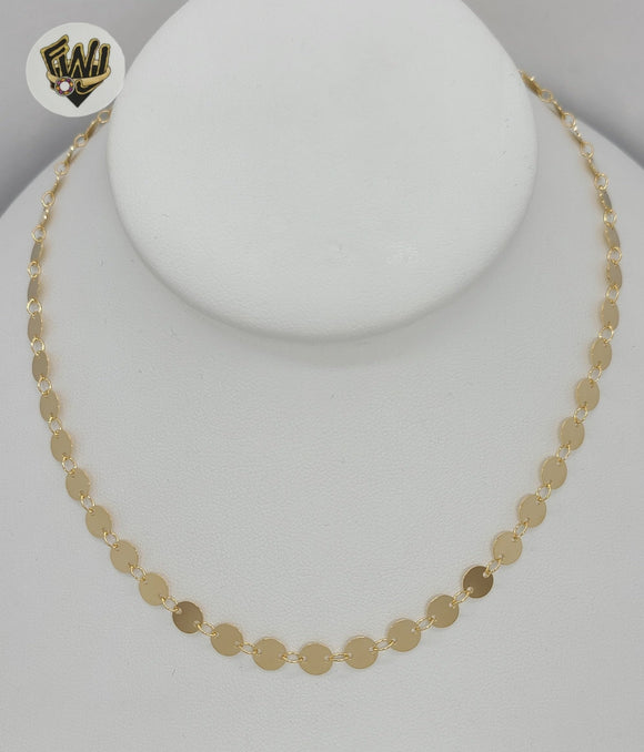 (MNECKL-03) Gold Laminate - Charms Necklace - 16