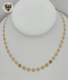 (MNECKL-03) Gold Laminate - Charms Necklace - 16" - BGF - Fantasy World Jewelry