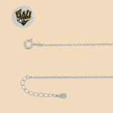 (2-66009) 925 Sterling Silver - 1mm Zircon Necklace - 18"