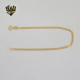 (1-0414-2) Gold Laminate - 2.5mm Mariner Link Bracelet - BGF