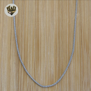 (2-8067) 925 Sterling Silver - 1.5mm Popcorn Link Chains. - Fantasy World Jewelry