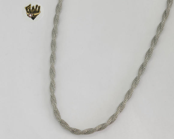(4-3152) Stainless Steel - 4.5mm Rope Link Chain - 18