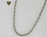 (4-3152) Stainless Steel - 4.5mm Rope Link Chain - 18" - Fantasy World Jewelry