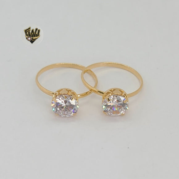 (1-3110) Gold Laminate - CZ Ring - BGF - Fantasy World Jewelry