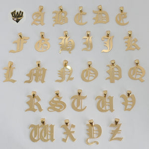 (1-2483-1) Gold Laminate - Letter Pendants - BGF - Fantasy World Jewelry