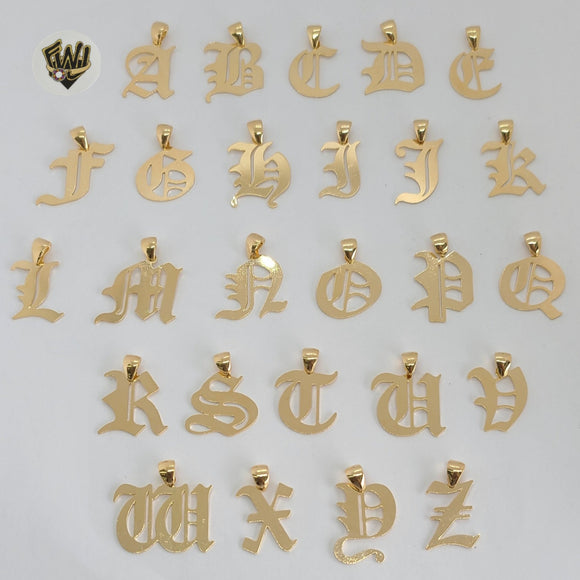 (1-2483-1) Gold Laminate - Letter Pendants - BGF - Fantasy World Jewelry