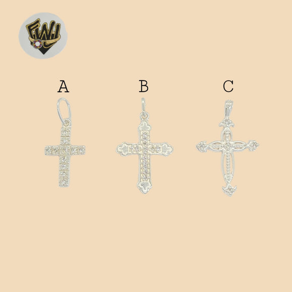 (2-1182) 925 Sterling Silver - Crosses Pendants.