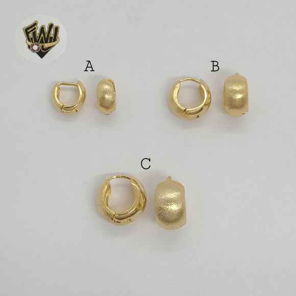 (1-2982) Gold Laminate - Small Huggies - BGF - Fantasy World Jewelry