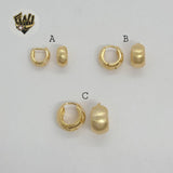 (1-2982) Gold Laminate - Small Huggies - BGF - Fantasy World Jewelry