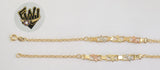 (1-0593) Gold Laminate Bracelet-5mm Rolo Chain Bracelet -7''-BGO - Fantasy World Jewelry