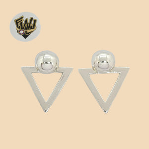 (2-3240) 925 Sterling Silver - Alternative Ball Stud Earrings. - Fantasy World Jewelry