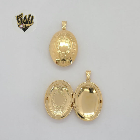 (1-2374) Gold Laminate - Open Locket Pendants - BGF