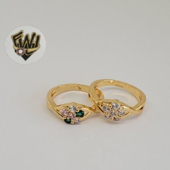 (1-3055-A1) Gold Laminate - Flower Ring - BGO - Fantasy World Jewelry