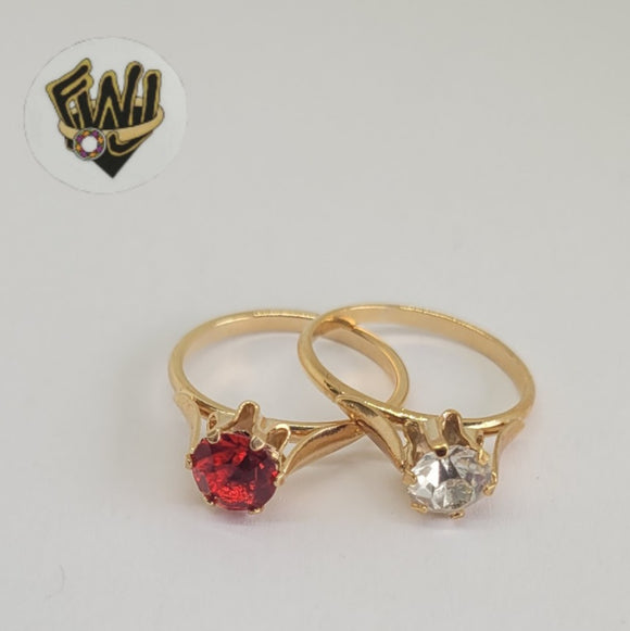 (1-3020) Gold Laminate- CZ Ring - BGO - Fantasy World Jewelry