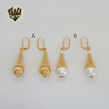(1-1048-2) Gold Laminate - Long Earrings - BGF