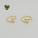 (1-3122-1) Gold Laminate - Adjustable Toe Child Ring - BGF - Fantasy World Jewelry