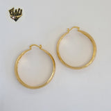 (1-2746) Gold Laminate Hoops - BGO