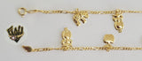 (1-0980) Gold Laminate -2mm Figaro Link Baby Bracelet - 5" - BGF - Fantasy World Jewelry