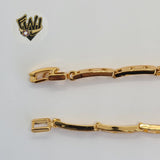 (1-60084) Gold Laminate - 3mm Butterfly Bracelet - 7" - BGO - Fantasy World Jewelry