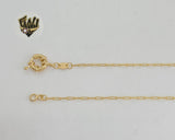 (1-1837-1) Laminado dorado - Cadena de eslabones con clip de papel de 2 mm - BGF