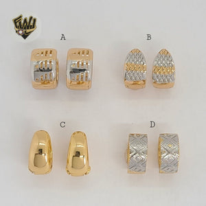 (1-2520) Gold Laminate Hoops - BGO - Fantasy World Jewelry