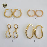 (1-2660) Gold Laminate Hoops - BGO - Fantasy World Jewelry