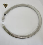 (4-7071) Stainless Steel - 12mm Magic Herringbone Necklace - 18". - Fantasy World Jewelry