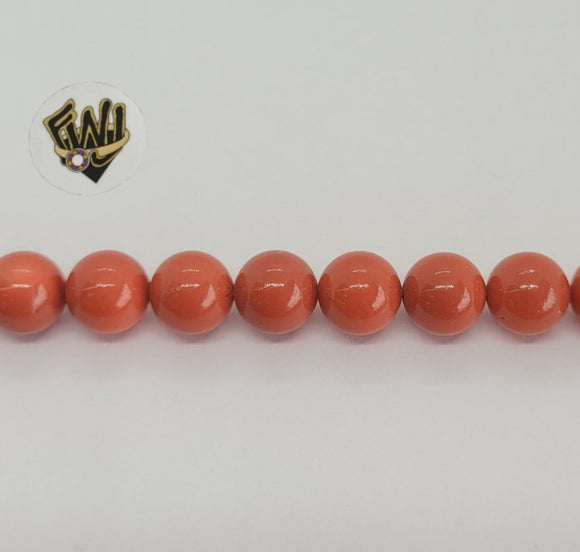 (MBEAD-114) 8mm Coral Beads - Fantasy World Jewelry