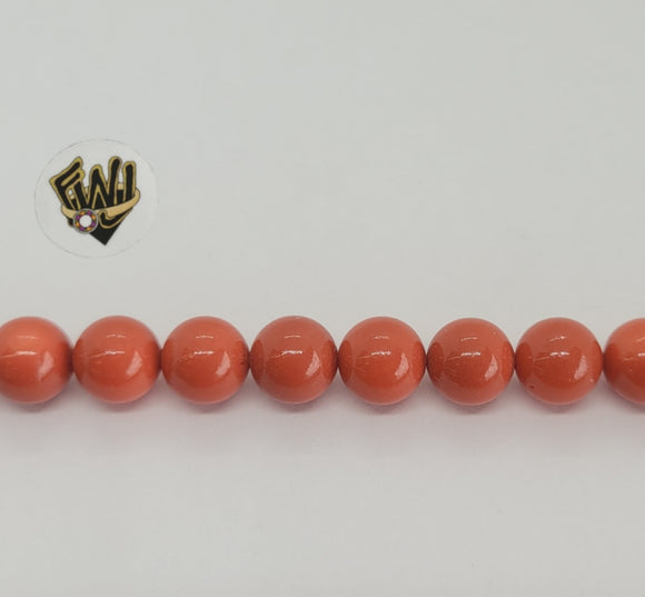(MBEAD-95) 8mm Coral Beads - Fantasy World Jewelry