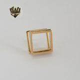 (1-3133) Gold Laminate - Triple Square Band Ring - BGF