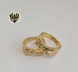(1-3035) Gold Laminate- Ring with Design - BGF - Fantasy World Jewelry