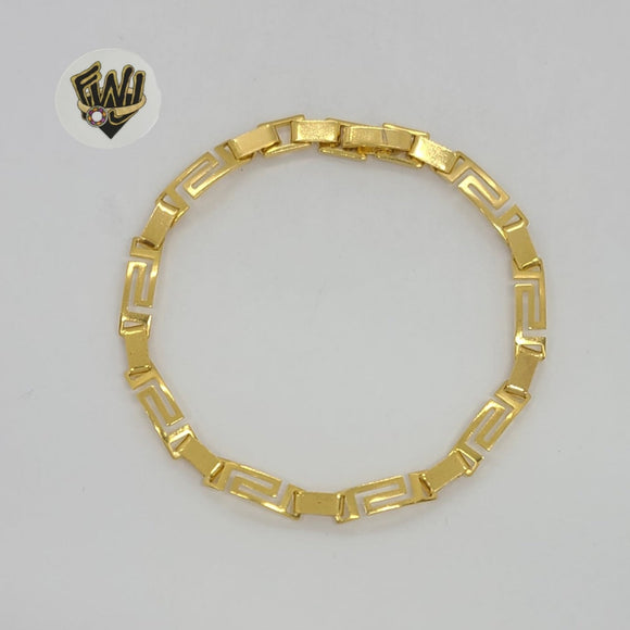 (1-0484) Gold Laminate - 4.5mm Alternative Link Bracelet - BGO - Fantasy World Jewelry