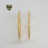 (1-2933) Gold Laminate - Diamond Cut Hoops - BGF