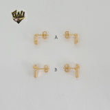 (1-1127-2) Gold Laminate - Stud Earrings - BGF