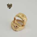 (1-3009) Gold Laminate- Ring with Design - BGO - Fantasy World Jewelry