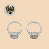 (2-5094-1) 925 Sterling Silver - Zircon Ring - Fantasy World Jewelry