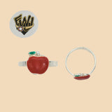 (2-5295-A) 925 Sterling Silver - Apple Toe Ring - Fantasy World Jewelry