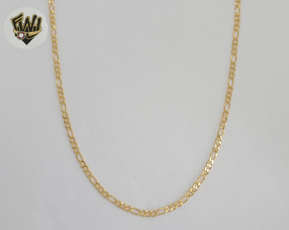 (1-1952-1) Gold Laminate - 3mm Figaro Link Chain - BGF