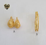 (1-2548) Gold Laminate Hoops - BGO - Fantasy World Jewelry