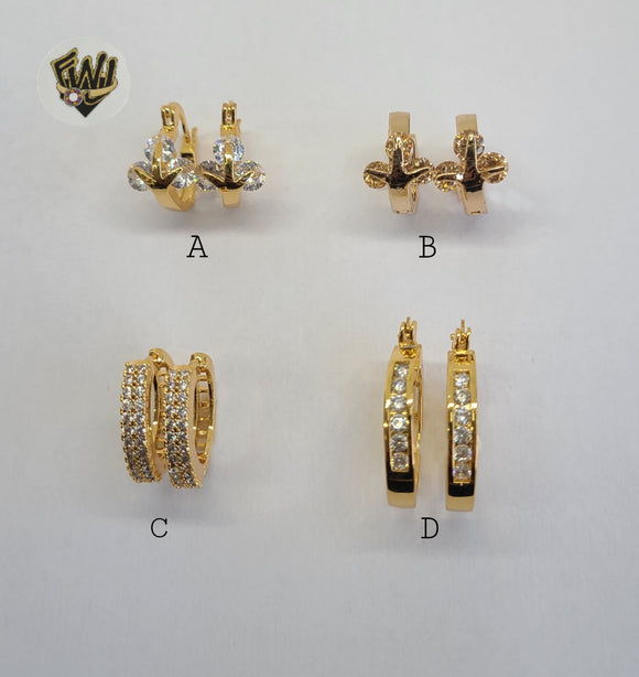 (1-2651-1) Gold Laminate Hoops - BGO - Fantasy World Jewelry