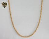 (1-1694) Gold Laminate - 3.2mm Popcorn Link Chain - BGO