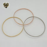 (4-5011) Acero inoxidable - Brazalete liso de 4 mm.