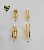 (1-2809) Gold Laminate - Plain Hoops - BGO - Fantasy World Jewelry