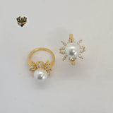 (1-3172) Gold Laminate - Pearl Ring - BGO - Fantasy World Jewelry
