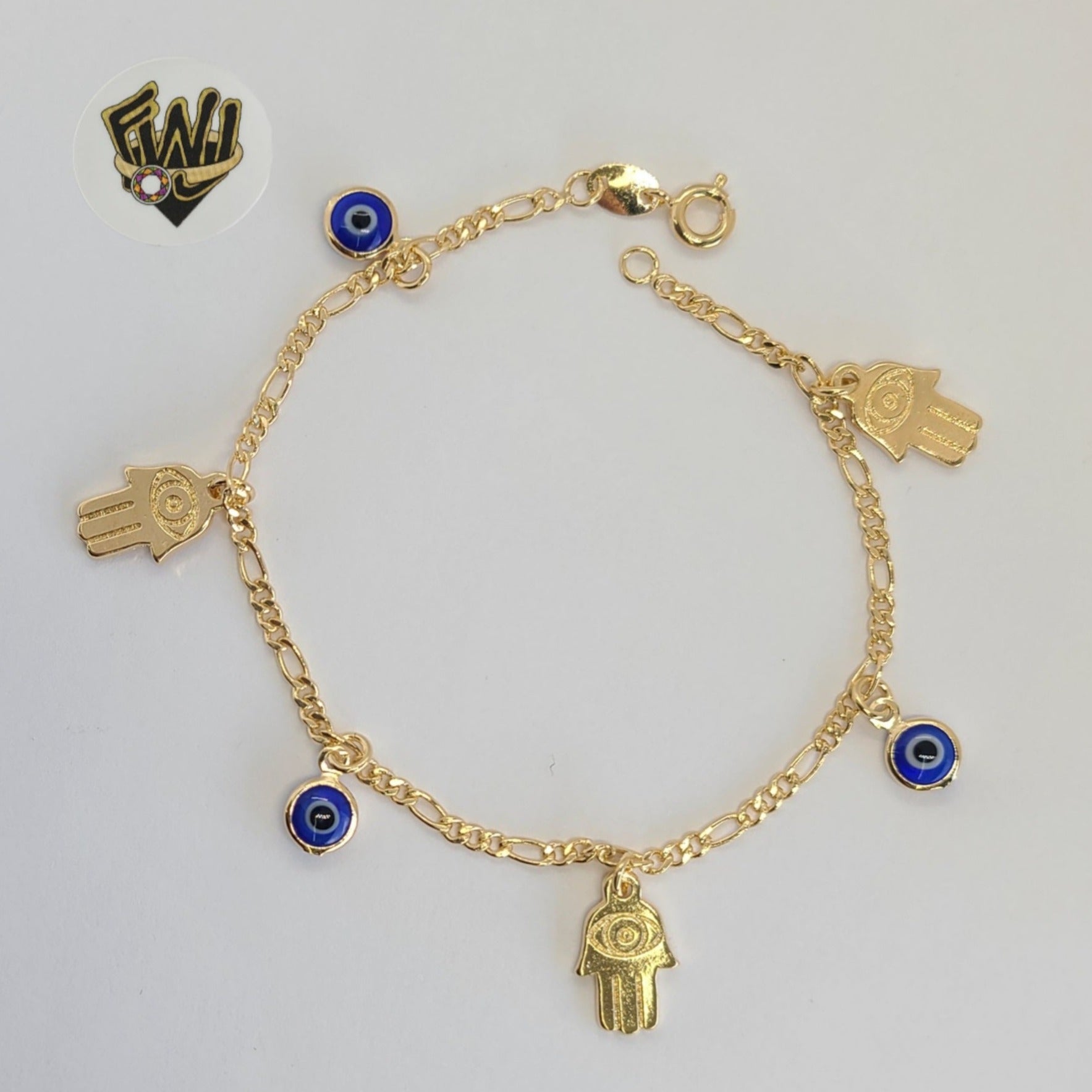 Hand of Hamsa Gold Filled Adjustable Bracelet