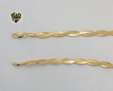 (1-1618) Gold Laminate - 6mm Alternative Herringbone Link Chain - BGF - Fantasy World Jewelry
