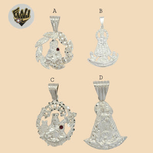 (2-1101) 925 Sterling Silver - Saint Pendants. - Fantasy World Jewelry